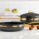 Schafer Goldie Tencere Seti 7 Parça-Siyah