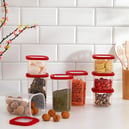 Schafer Hold 8 li Saklama Kabı-Kırmızı