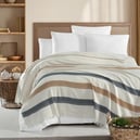 Schafer Home Wave 200x230 Çift Kişilik Pike-Ekru/Hardal