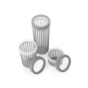 Schafer Lane 3 lü Saklama Kabı-Gri