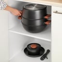 Schafer Matrix Döküm Tencere Seti 8 Parça-Siyah