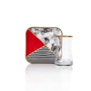 Schafer Natur 6 Kişilik Cam Çay Seti 12 Parça-Siyah01