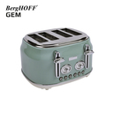 Berghoff Gem Retro Mint Yeşil Dört Dilim Ekmek Kızartma Makinesi (7950051)