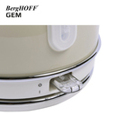 Berghoff Gem Retro Yuvarlak Su Isıtıcıs 1.7 L-Vanilya Krem (7950022)