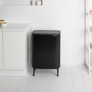 Brabantia Bo Matt Black Hi Dokunmatik Çöp Kutusu 60 L (BRA 130229)