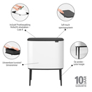 Brabantia Bo Whİte Dokunmatik Çöp Kutusu 36 L 