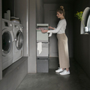Brabantia Gri Kumaş Çift Fonksiyon Kapaklı Çamaşır Sepeti 35 L (BRA 120428)