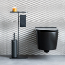 Brabantia Mindset Infinite Grey Standlı Organizer Tuvalet Kağıdı Tutucusu Ve Tuvalet Fırçası (BRA 299186)