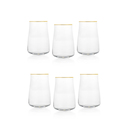 Schafer Alex Meşrubat Bardağı 400 ML 6 Parça-Altın