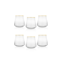 Schafer Alex Su Bardağı 350 ML 6 Parça-Altın