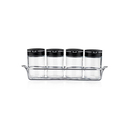 Schafer Clark Standlı Baharat Takımı 200 Ml-5 Parça-Siyah