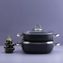 Schafer Gastronomie Master Granit Basık Tencere-24Cm