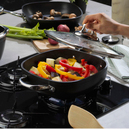 Schafer Gastronomie Master Granit Basık Tencere-24Cm