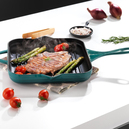 Schafer Guss Chef Döküm Kare Grill Tava 28x28Cm-Turkuaz