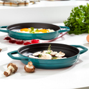 Schafer Guss Chef Döküm Sahan Çift Kulplu 19 Cm-Turkuaz