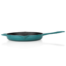 Schafer Guss Chef Döküm Yuvarlak Grill Tava 28Cm-Turkuaz