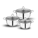 Schafer Gustava Kapaklı Güveç Set-6 Parça -Inox