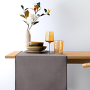 Schafer Home Bianca Keten Polyester Runner 40x160-Gri