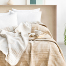 Schafer Home Bloom ÇK Battaniye 200x220 Cm 1 Parça-Bej