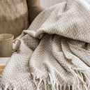Schafer Home Caprice Throw Battaniye 130x170 Cm-Bej