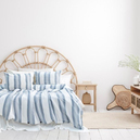 Schafer Home Costa İpliği Boyalı Çift Kişilik Nevresim Takımı 4 Parça-İndigo