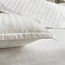 Schafer Home Jody Çift Kişilik 2 cm Çizgi Saten Nevresim Takımı 4 Parça-Beyaz
