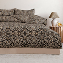 Schafer Home Leopard 3D Pamuk Çift Kişilik Nevresim Takımı 4 Parça