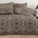 Schafer Home Leopard 3D Pamuk Çift Kişilik Nevresim Takımı 4 Parça