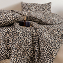 Schafer Home Leopard 3D Pamuk Çift Kişilik Nevresim Takımı 4 Parça