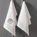 Schafer Home Nakışlı 2 li Kurulama Bezi 40x60 Cm-Beyaz
