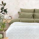 Schafer Home Olive Çift Kişilik Nevresim Takımı 7-Yeşil