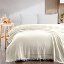 Schafer Home Rena Çift Kişilik Pike 200x230-Ekru/Hardal