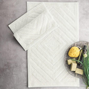 Schafer Home Tiara Pamuklu 2 li Banyo Paspası 60x100-50x60-Ekru