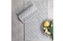 Schafer Home Tiara Pamuklu 2 li Banyo Paspası 60x100-50x60-Gri