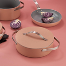 Schafer Moonlight Seramik Tencere Seti 7 Parça-Rosegold