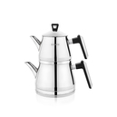 Schafer Premium Çaydanlık Takımı Orta Boy 3 Parça-Inox
