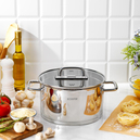 Schafer Prestige 1 MM Çelik Tencere Set 8 Parça-Inox