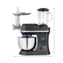 Schafer Prochef Master Multi Kıyma ve Sürahi Blender Aparatlı Stand Mikser 5 L-Spray Boyalı Antrasit