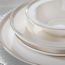 Schafer Queen Bonny Bone Yemek Takımı 60 Parça-Platin
