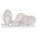Schafer Queen Classy Bone Yemek Takımı 60 Parça-Altın