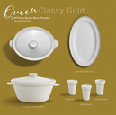 Schafer Queen Classy Bone Yemek Takımı 60 Parça-Altın