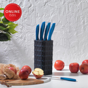 Schafer Quick Chef Standlı Bıçak Seti 6 Parça-Mavi01