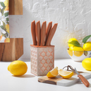 Schafer Quick Chef Standlı Bıçak Seti 7 Parça-Rosegold02
