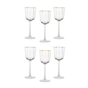 Schafer Ruth 6 lı Ayaklı Kadeh 320 Ml-Gold02