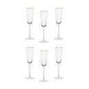 Schafer Ruth 6 lı Flüt Kadeh 200 Ml-Gold01