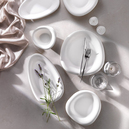 Schafer Superfine Bone Seraphine Yemek Takımı 37 Parça-Platin
