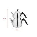 Schafer Tea Chef Küçük Boy Çaydanlık Takımı 4 Parça-Siyah