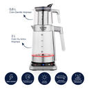 Schafer TeaNest Dijital Cam Çay Makinesi-Inox