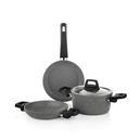 Schafer Eternal 3 lü Set Tencere 18Cm+Sahan 18Cm+Tava18Cm-Gri