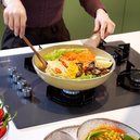 Schafer Fiesta Seramik Wok Tava 28 Cm-Yeşil